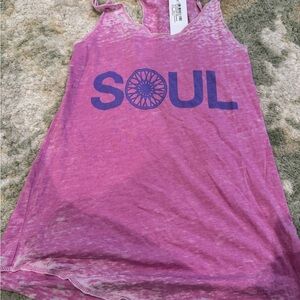 SoulCycle Pink Graphic Tank Top
